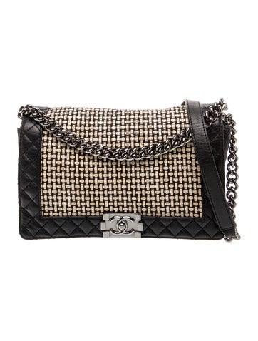 Large Reverso Woven Boy Bag
