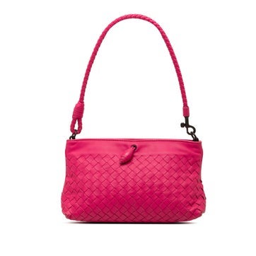 Leather Nappa Intrecciato Frame Pochette