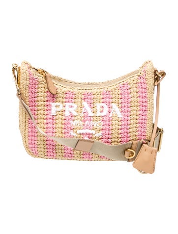 Raffia Enameled Metal Triangle Re-Edition