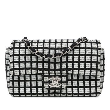 Mini Rectangular Classic Ribbon Tweed Single Flap