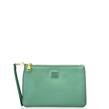 Calfskin Clutch Green