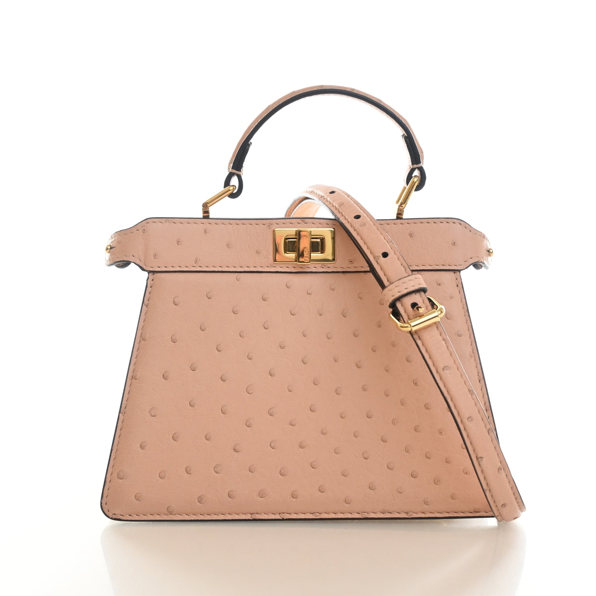 Fendi Ostrich Peekaboo ISeeU Petite
