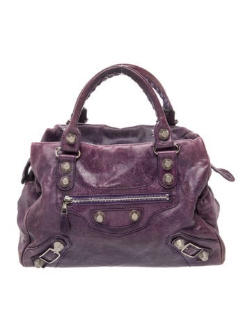 Leather Top Handle Bag