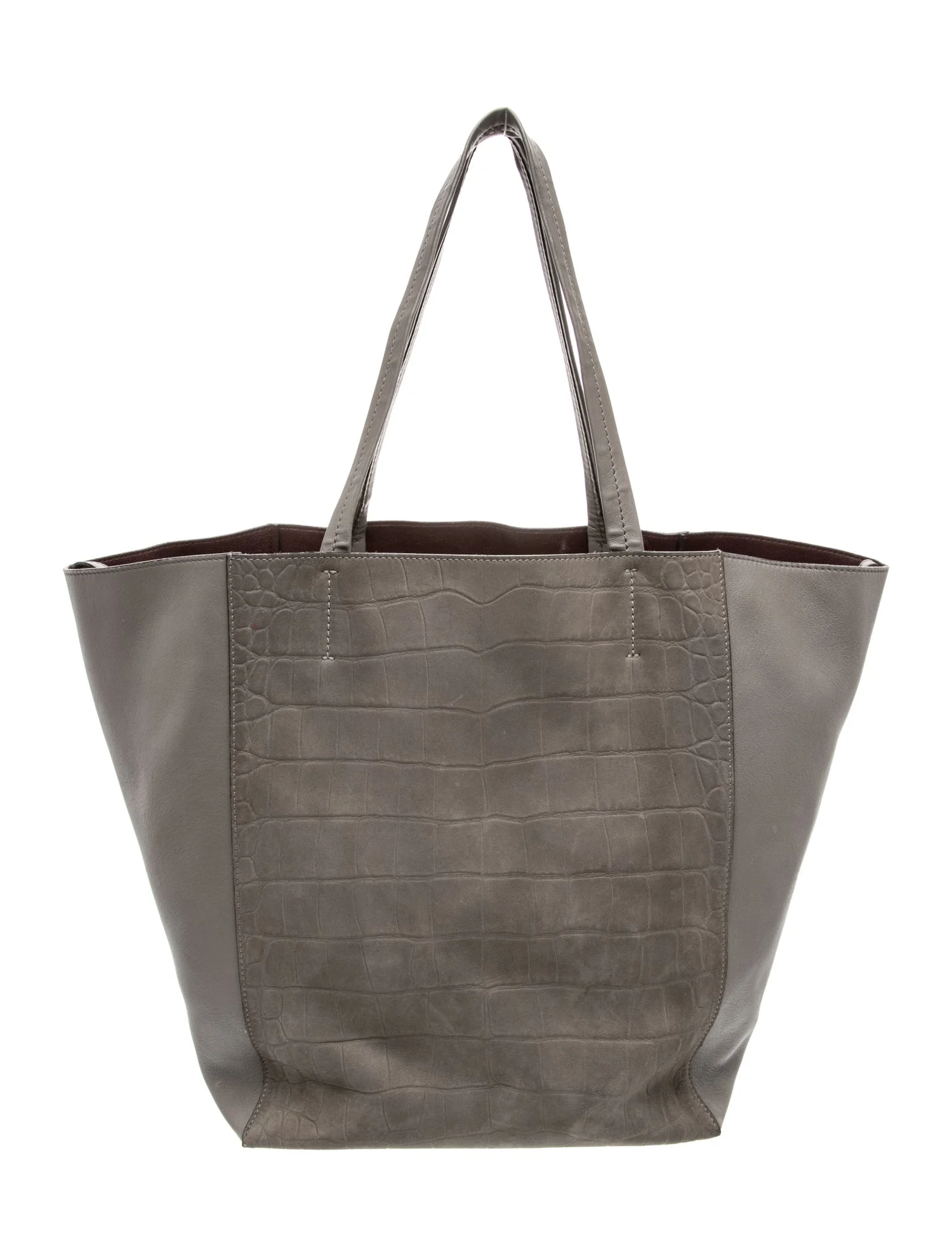 Embossed Leather Cabas Phantom Medium