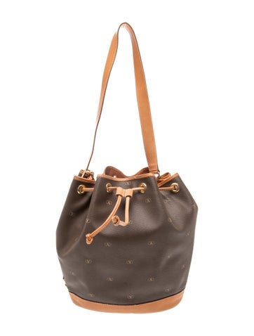 Vlogo All-Over Monogram Bucket Bag