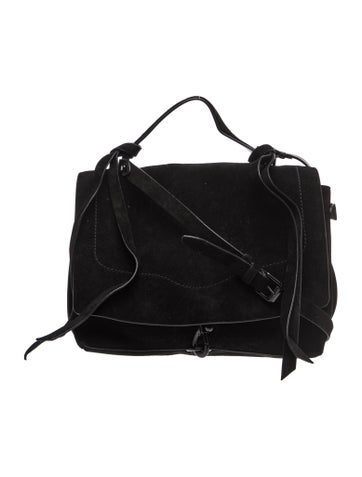 Suede Top Handle Bag
