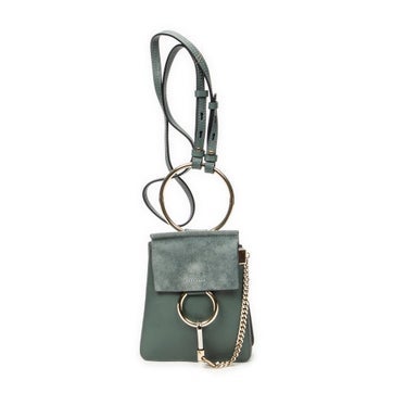 Leather Small Faye Bracelet Bag, Small