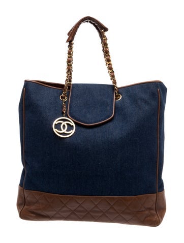 Denim Chain Tote