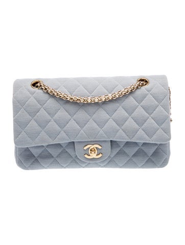 Classic Medium Jersey Double Flap Bag