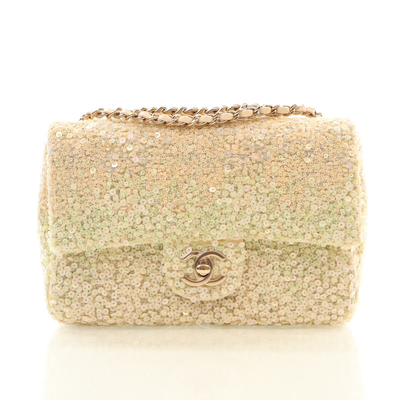 Chanel Mini Sequin CC Flap Bag