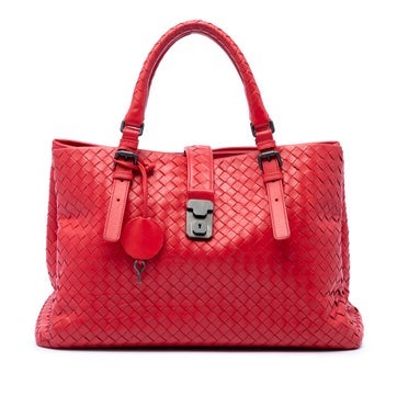 Medium Nappa Leather Intrecciato Roma Tote