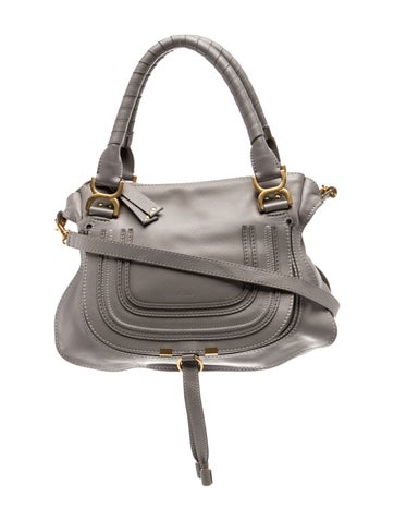Leather Marcie Shoulder Bag Medium