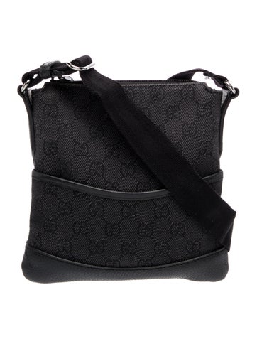 GG Denim Signature Messenger Bag