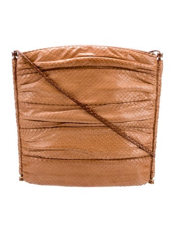 Judith Leiber Snakeskin Shoulder Bag