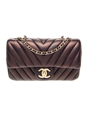 Classic Chevron Mini Rectangular Flap Bag
