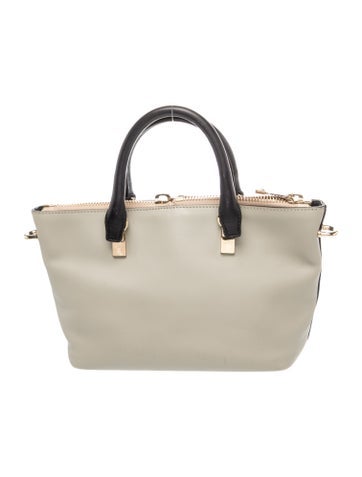 Leather Top Handle Bag Small