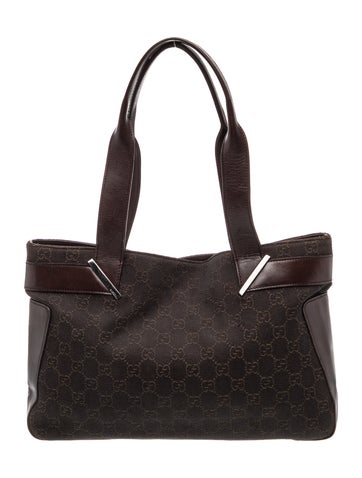 GG Denim Shoulder Bag Small
