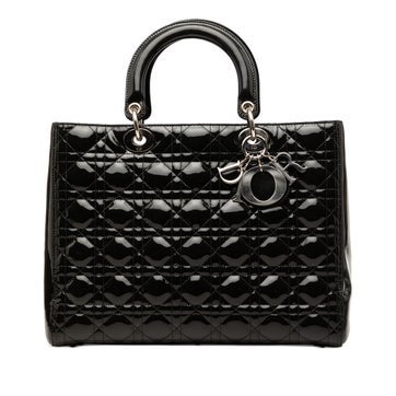 Large Patent Cannage Lady Dior