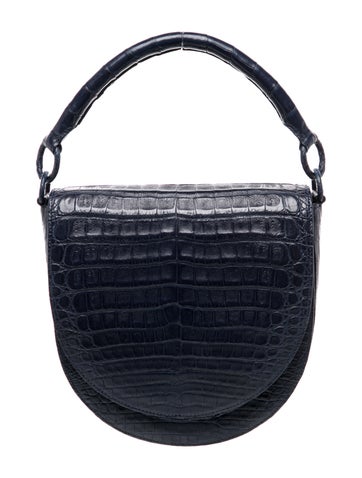Crocodile Top Handle Bag