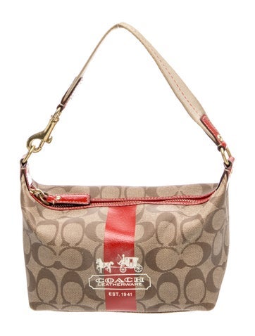 Canvas Heritage Stripe Demi Pouch Small