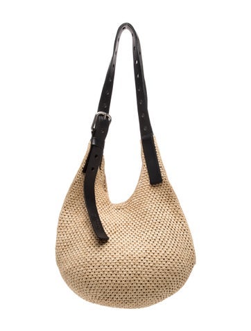 Raffia X Paula's Ibiza Punch Hole Raffia Shoulder Bag Small 2024