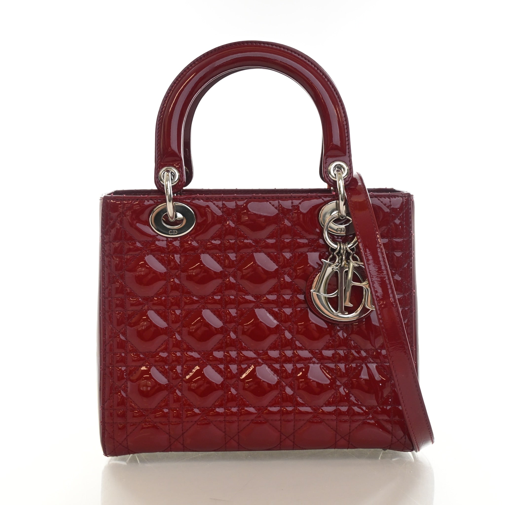 Christian Dior Medium Patent Lady Dior