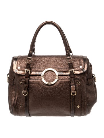 Leather Top Handle Bag
