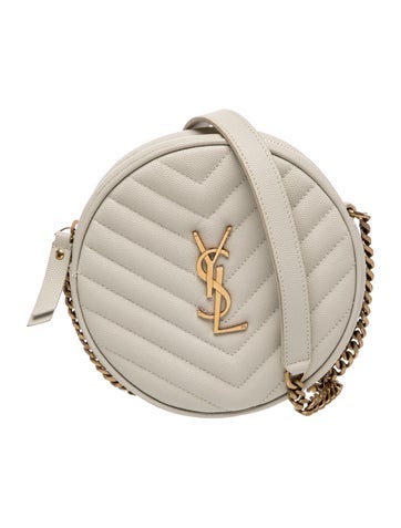Quilted Leather Monogram Matelasse Chevron Quilted Vinyle Round Camera Bag