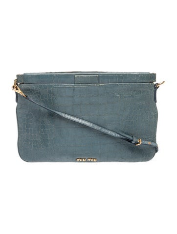 Embossed Leather Crossbody Bag
