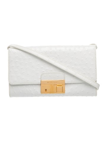 Embossed Leather Crossbody Bag