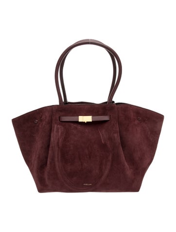 Suede Top Handle Bag