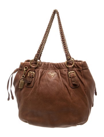 Cervo Lux Leather Shoulder Bag Medium Vintage