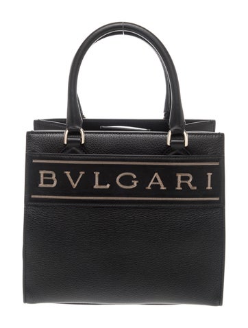 Leather Logo Tote Small