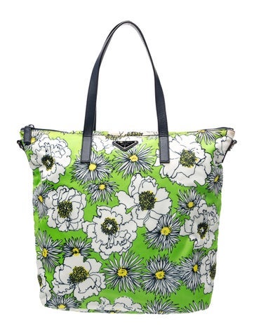 Enameled Metal Triangle Tessuto Zipper Tote