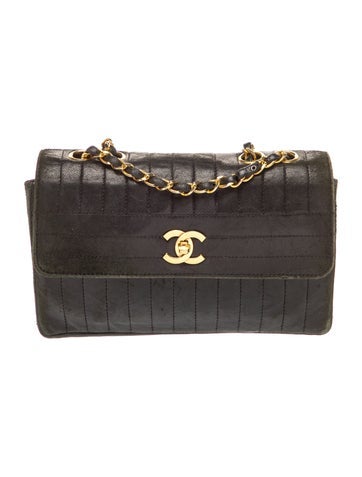 Vertical Quilted Flap Bag