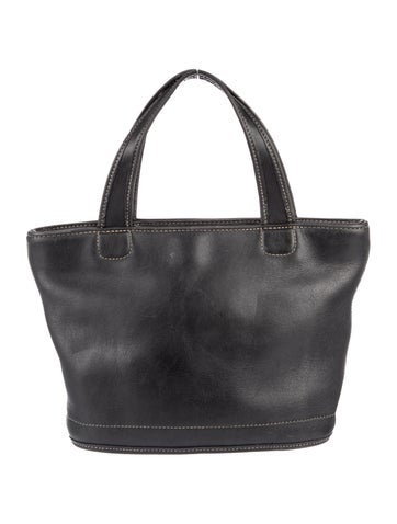Leather Top Handle Bag