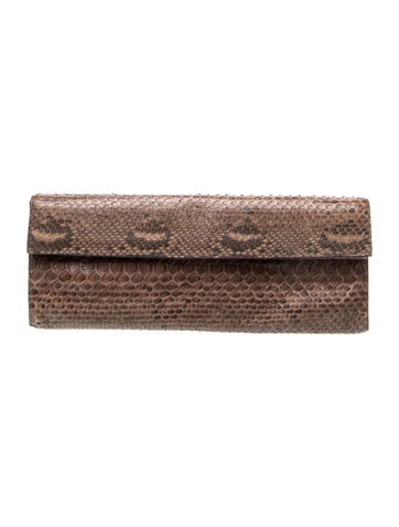 Nancy Gonzalez Snakeskin Clutch