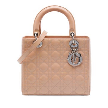 Medium Patent Leather Cannage Lady Dior