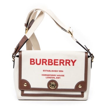 Canvas Note Logo Flap Crossbody