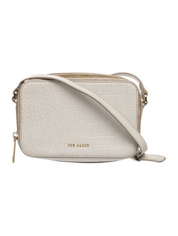 Embossed Leather Crossbody Bag