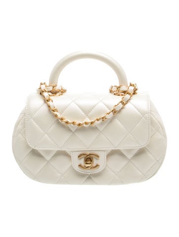 2024 Iridescent Top Handle Flap Bag