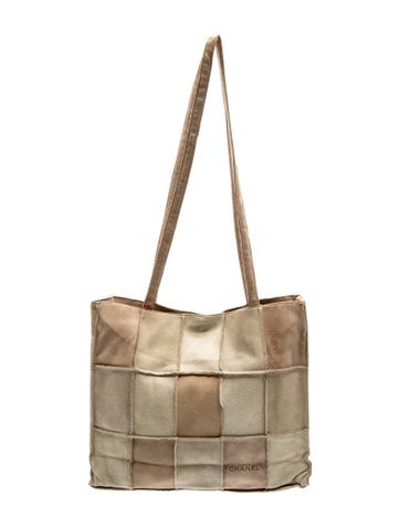 Suede Patchwork Tote