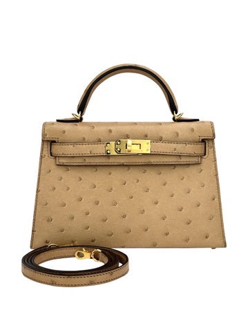 Ostrich Mini Kelly 20