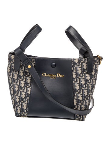 Leather Dior Signature Bucket Bag