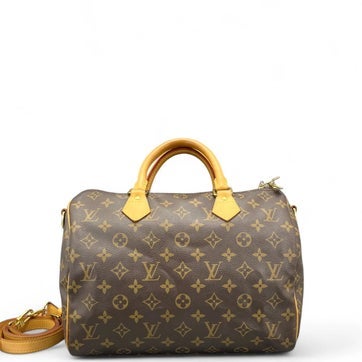 Coated Canvas Speedy Bandouliere 30
