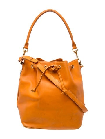 Leather Bucket Bag Large