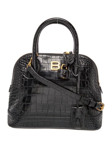 Embossed Leather Ville Bag XXS