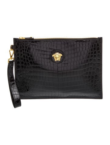 Embossed Leather Clutch