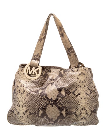 Embossed Leather Top Handle Bag