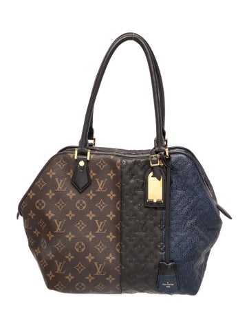 LV Monogram Limited Edition Marine Monogram Blocks Zip Tote
